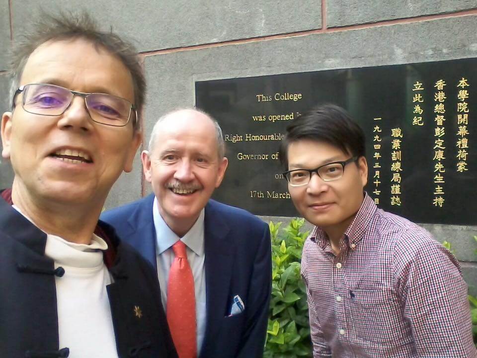 Dr. Heiko Rudolph of RMIT and Fucheng Li of Digilent with Robert Owen at IVE, Tsing Yi, Hong Kong October 2017