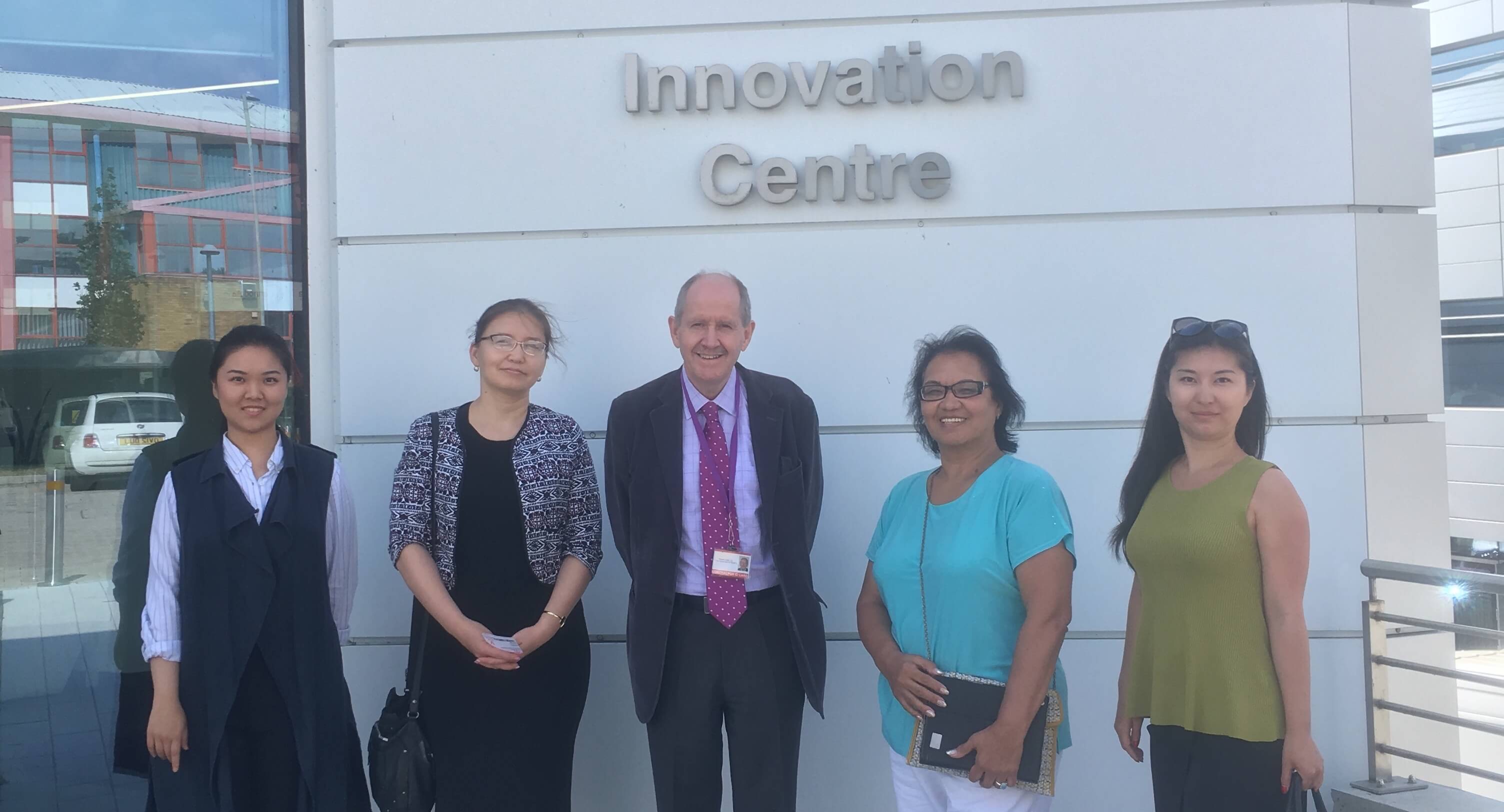 KazRNTU, Kazakhstan, visiting Imagination on 6th July 2017. Left, Rose Li, Marketing & Business Assistant
