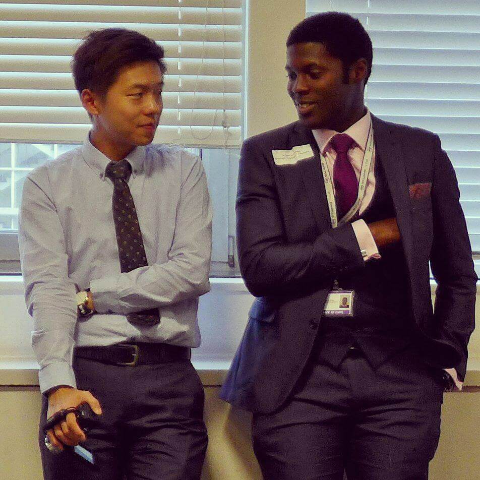 Keno Mario-Ghae & Laurence Keung at Imperial workshop Aug 2015