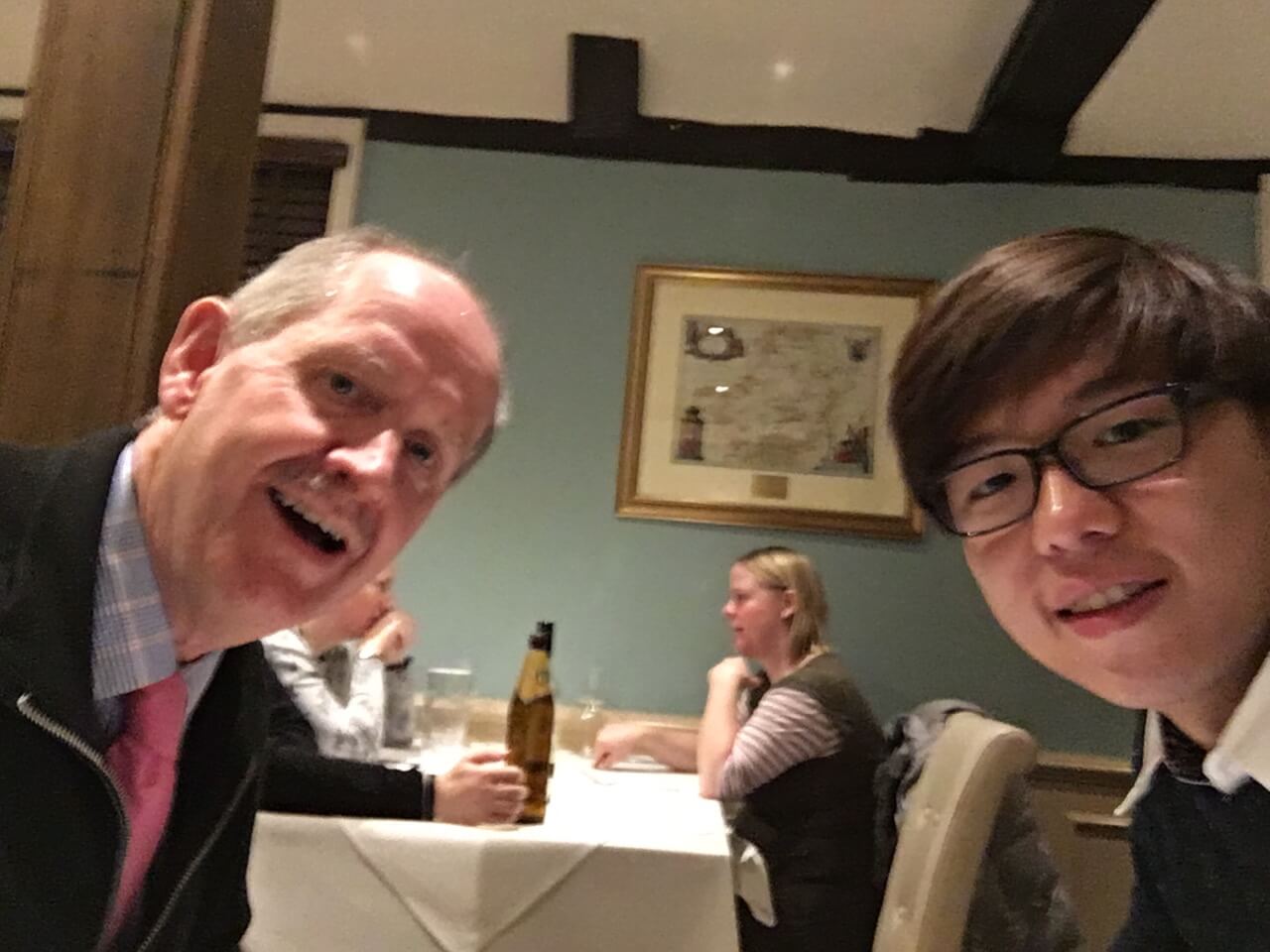 EWME Conference, Southampton. Laurence Keung with Robert Owen. May 2016