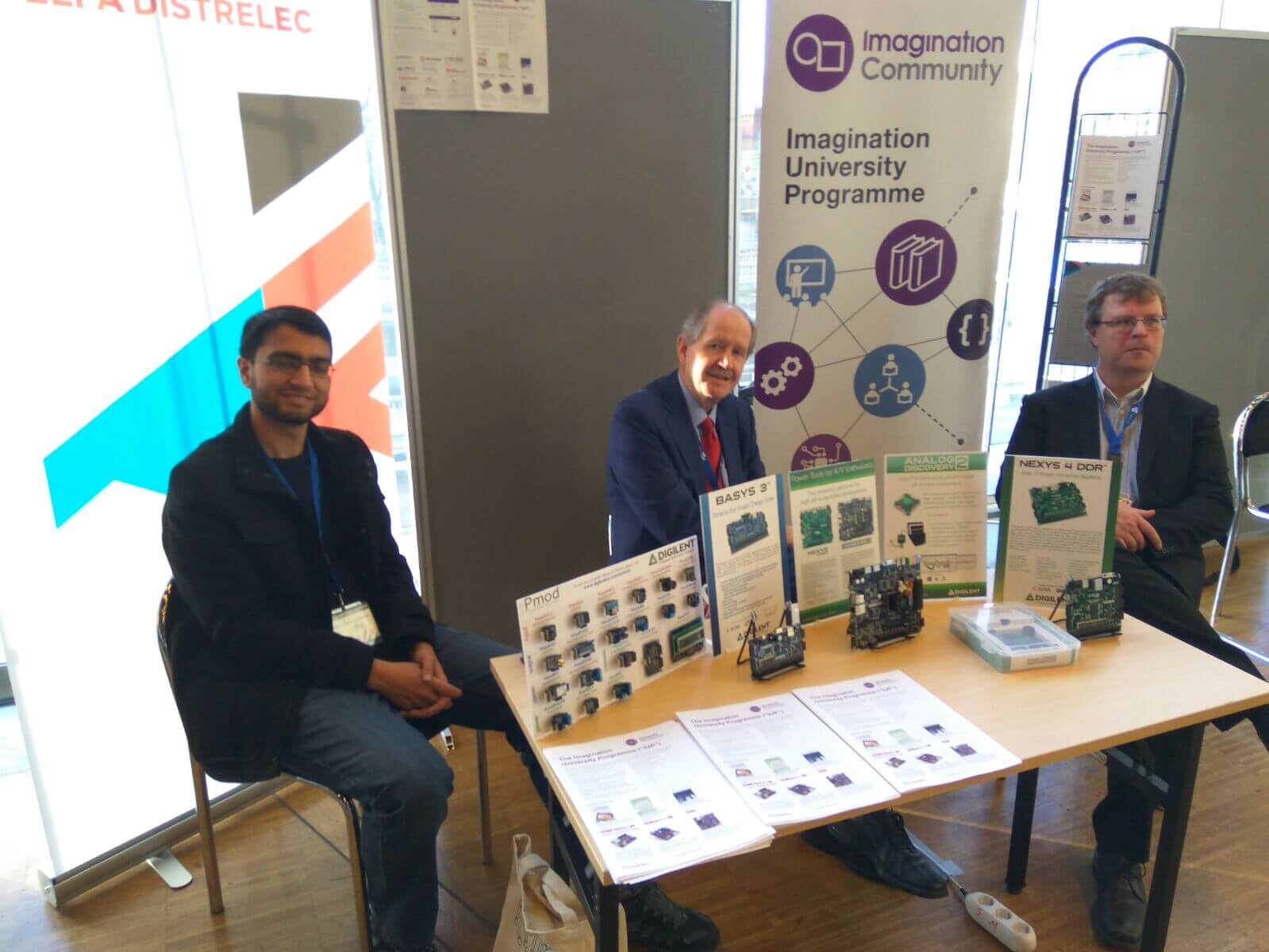 Imagination Booth at the HiPEAC 2017 Conference, Stockholm. Jan. 2017